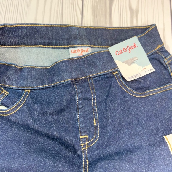 Girls' Mid-Rise Pull-On Jeggings - Cat & Jack - Picture 6 of 9